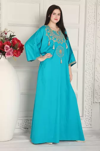 Sky Blue rayon kaftan