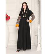 Black cotton kaftan