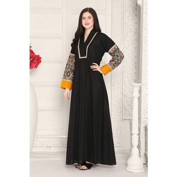 Black cotton kaftan 3