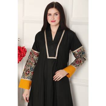 Black cotton kaftan 5