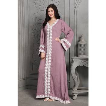 Lilac polyester kaftan 4