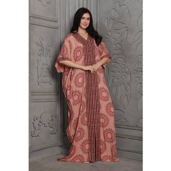 Pink rayon kaftan 3