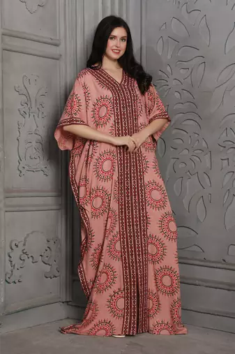 Pink rayon kaftan