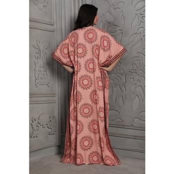 Pink rayon kaftan 4