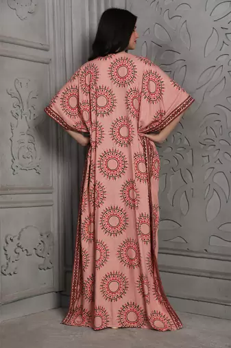 Pink rayon kaftan