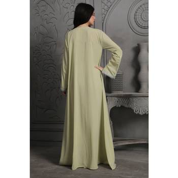Light-green polyester kaftan 5