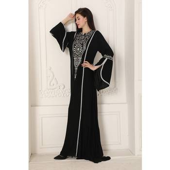 Black rayon kaftan 3