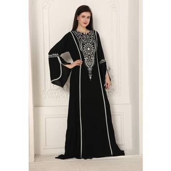 Black rayon kaftan 4