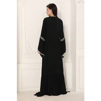 Black rayon kaftan 5