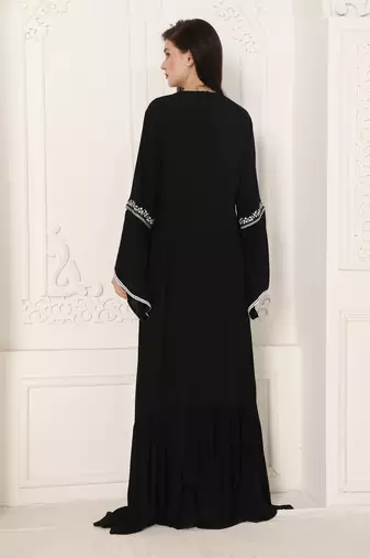 Black rayon kaftan