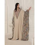 Beige rayon kaftan