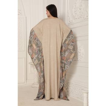 Beige rayon kaftan 4