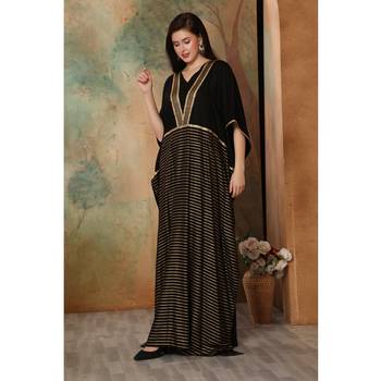 Black rayon kaftan 3