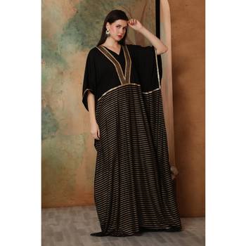 Black rayon kaftan 4