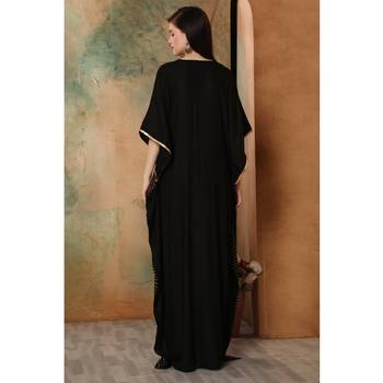 Black rayon kaftan 5