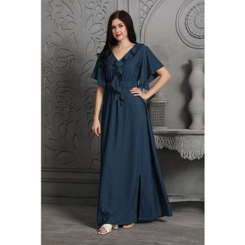 Dark-blue polyester dress 2