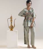 Kaira embellised kaftan set