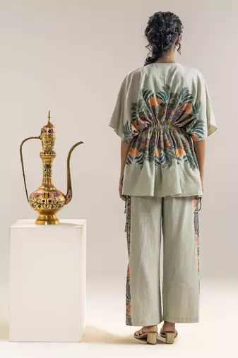 Kaira embellised kaftan set