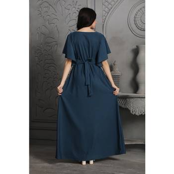 Dark-blue polyester dress 4