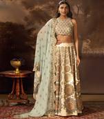 Beige Eraya Embroidered Lehengha Set