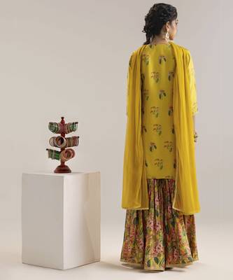 Aarani embroidered sharara set with a cape 3