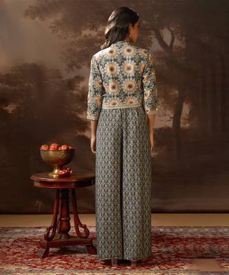 Multicolor eraya embellished jumpsuit set 2