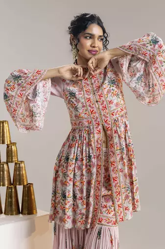 Aarani embroidered sharara set