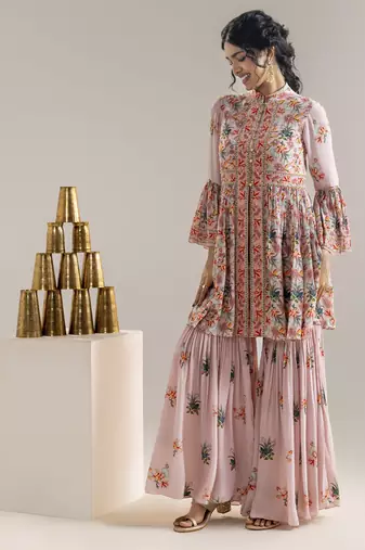Aarani embroidered sharara set