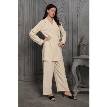 Beige cotton coord set 4