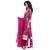 Magenta And Gold Net Unstitched Dress Material