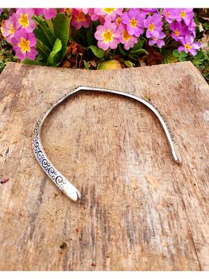  women's handmade silver-plated oxidized collar choker necklace 4
