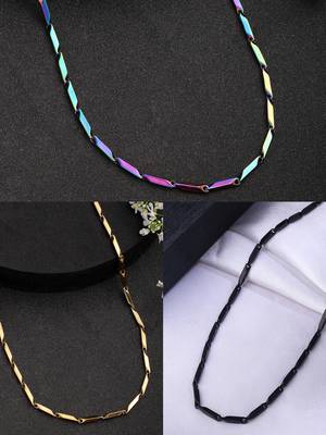  men set of 3 stainless steel stylish chain 1