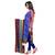 Blue And Red Cotton Unstitched Dress Material