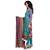 Firozi And Purple Cotton Unstitched Dress Material