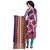 Firozi And Purple Cotton Unstitched Dress Material