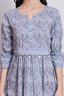  women's cotton jaipuri printed western dress 4