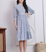 women's cotton jaipuri printed western dress