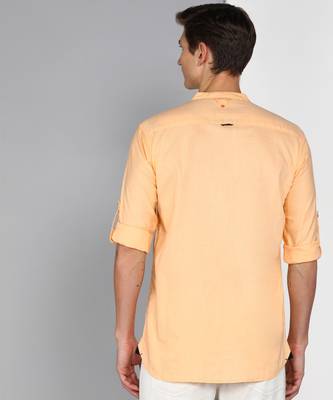 Men's linen cotton mandarin collar casual shirt | chinese collar shirt for men 2