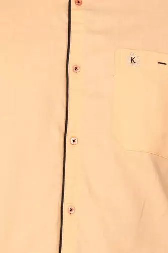Men's linen cotton mandarin collar casual shirt | chinese collar shirt for men
