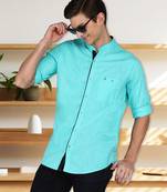 Men's linen cotton mandarin collar casual shirt | chinese collar shirt for men