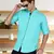 Men's linen cotton mandarin collar casual shirt | chinese collar shirt for men