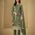 Green embroidered chinon salwar suit