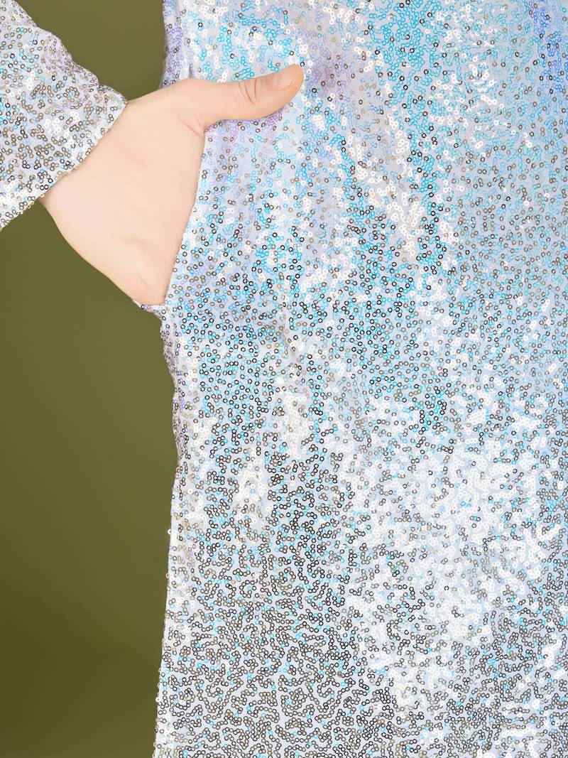 Omber MULTICOLOR georgette thread & sequins embroidered work wedding festival marriage party wear straight kurta