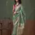 Weaving zari tissue silk Blend saree in sea green