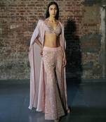 Rose gold sharara set