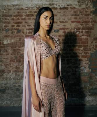 Rose gold sharara set 5