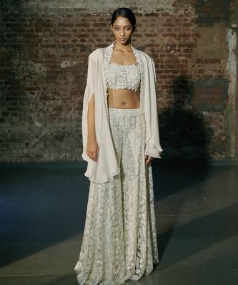 Ivory sharara set 1