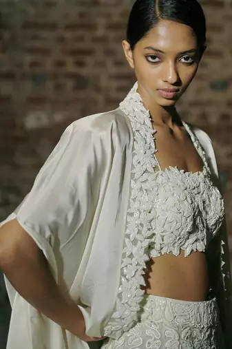 Ivory sharara set