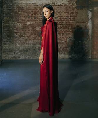 Red sharara set 5