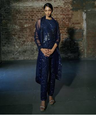 Navi blue kurta set 1